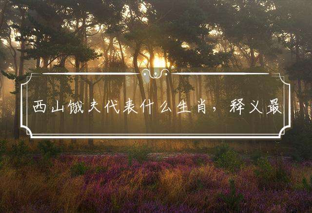 西山饿夫代表什么生肖，释义最佳词语解释