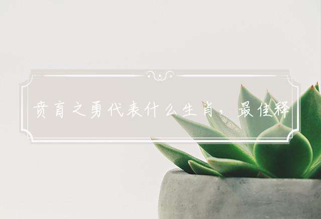 贲育之勇代表什么生肖，最佳释义解释