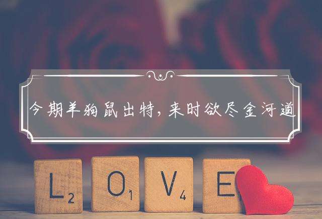 今期羊狗鼠出特,来时欲尽金河道代表是指什么生肖,释义最佳词语解释