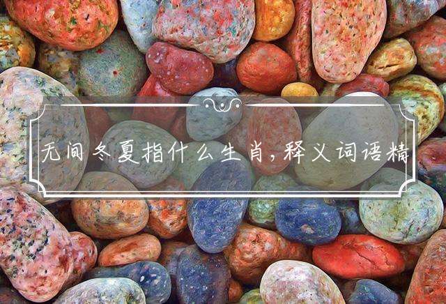 无间冬夏指什么生肖,释义词语精选解释!